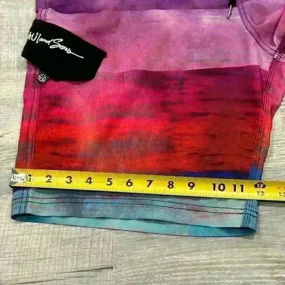 MAUI AND SONS 4-way Stretch Board Shorts Cargo Pocket Men's Size 37” X 10” EUC - Picture 14 of 16